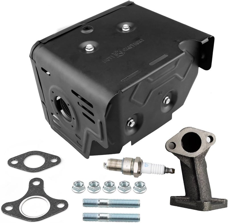 HZ Muffler Assembly Exhaust Pipe Kit for Honda GX340 11HP GX390 13HP GX420 16Hp Engine Harbor Freight Predator 420cc Engine - Image 1